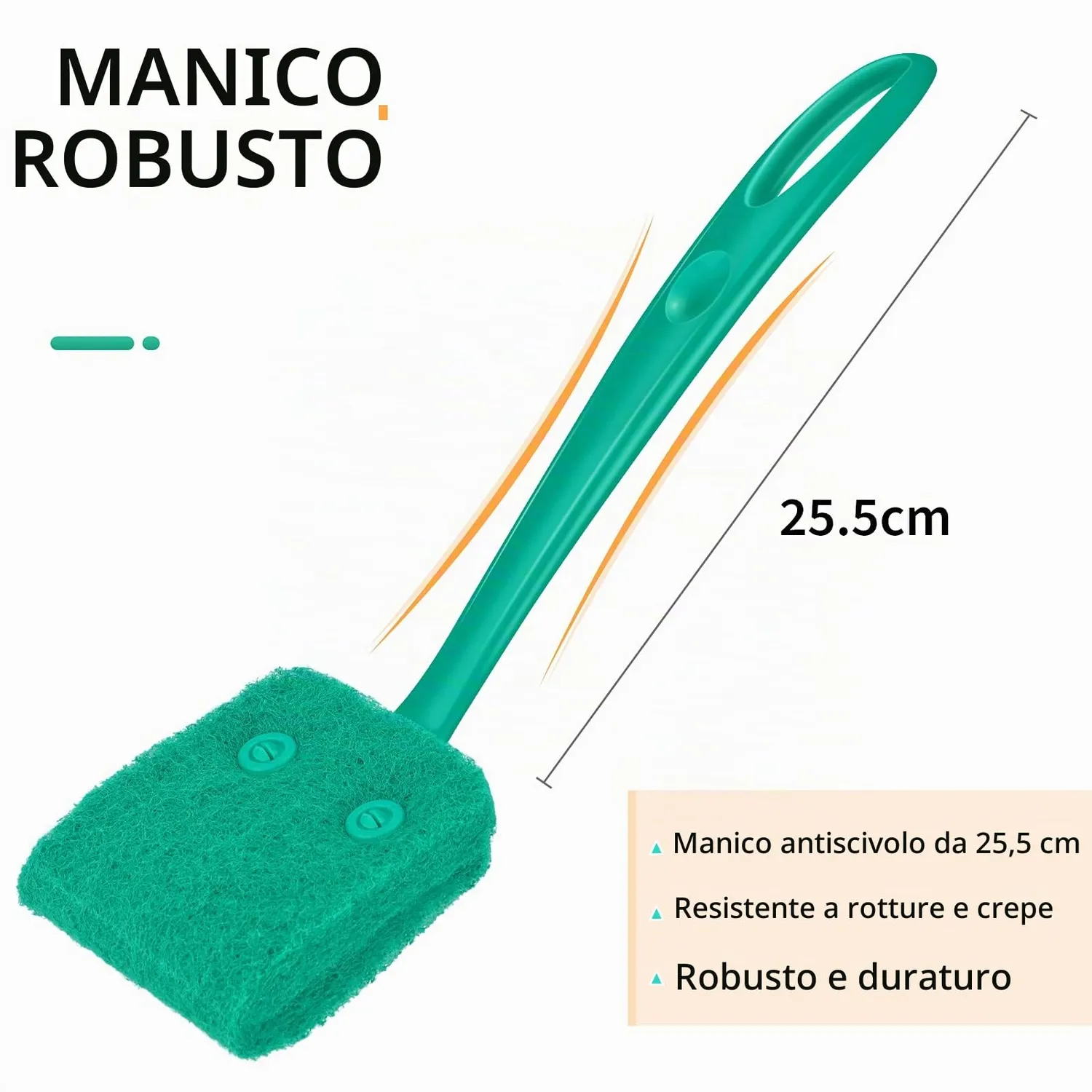Pawfly Raschietto Alghe Acquario Spugna Manico 25,4 cm