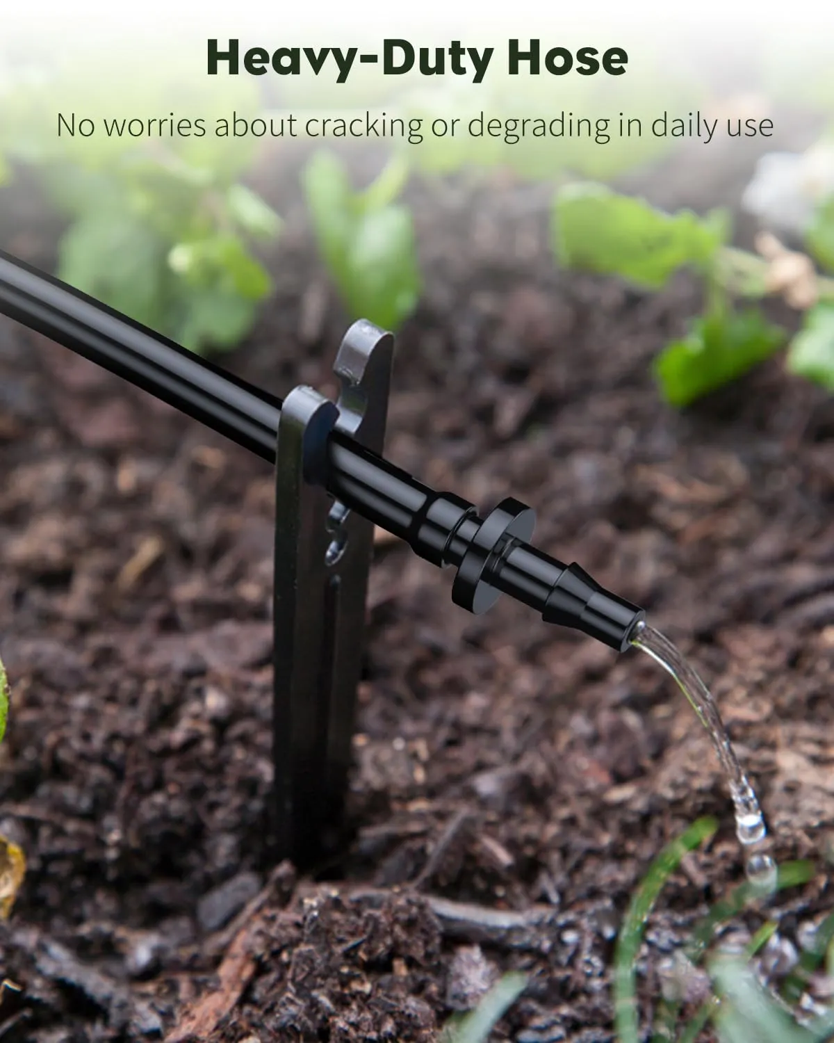 Pawfly tubo irrigazione 61 m 4-6 mm PVC nero