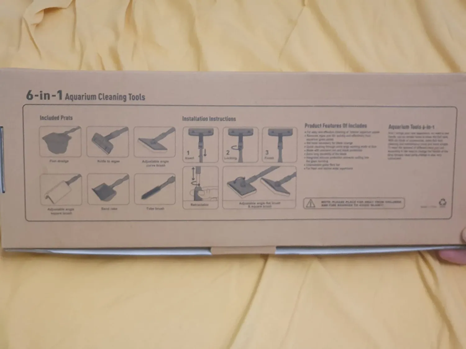 Boxtech 6 in 1 kit pulizia acquario manuale