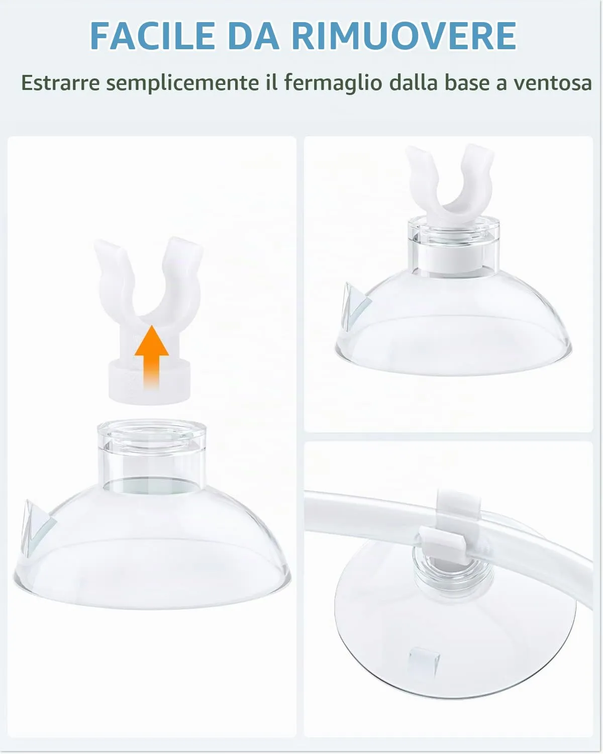 Pawfly Ventose Bianche Tubo Aria 4-6 mm 20 Pezzi
