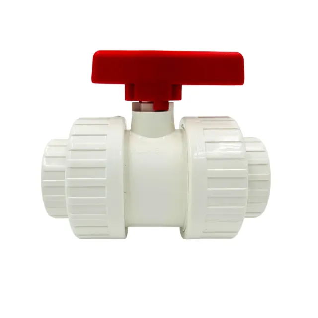 Aquariatech Raccorderia Valvola a Sfera Ø20 Doppia Ghiera PVC