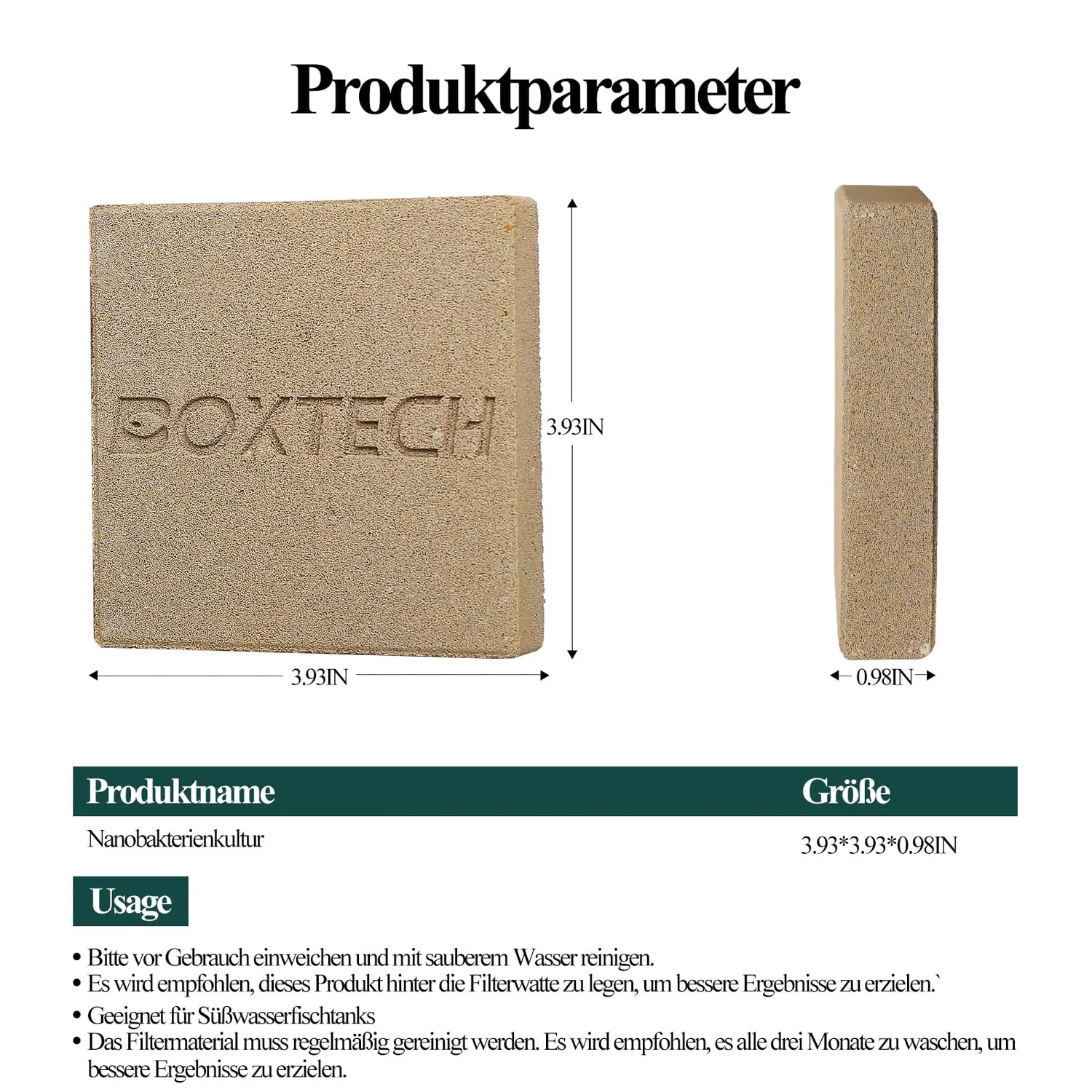 Boxtech media filtrante ceramico 2 pz filtrazione biologica