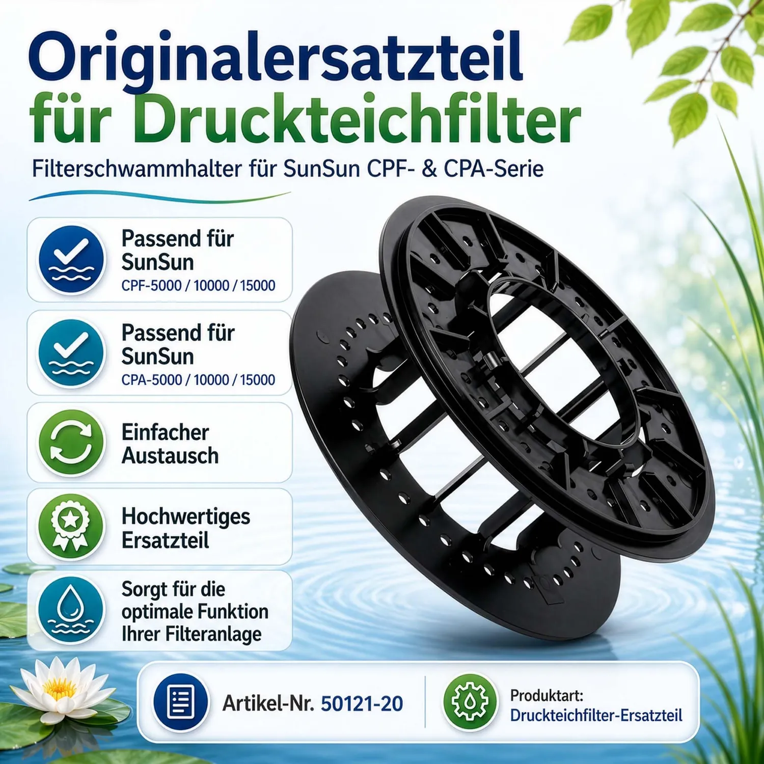 SunSun CPF-15000 supporto spugna filtro pressione