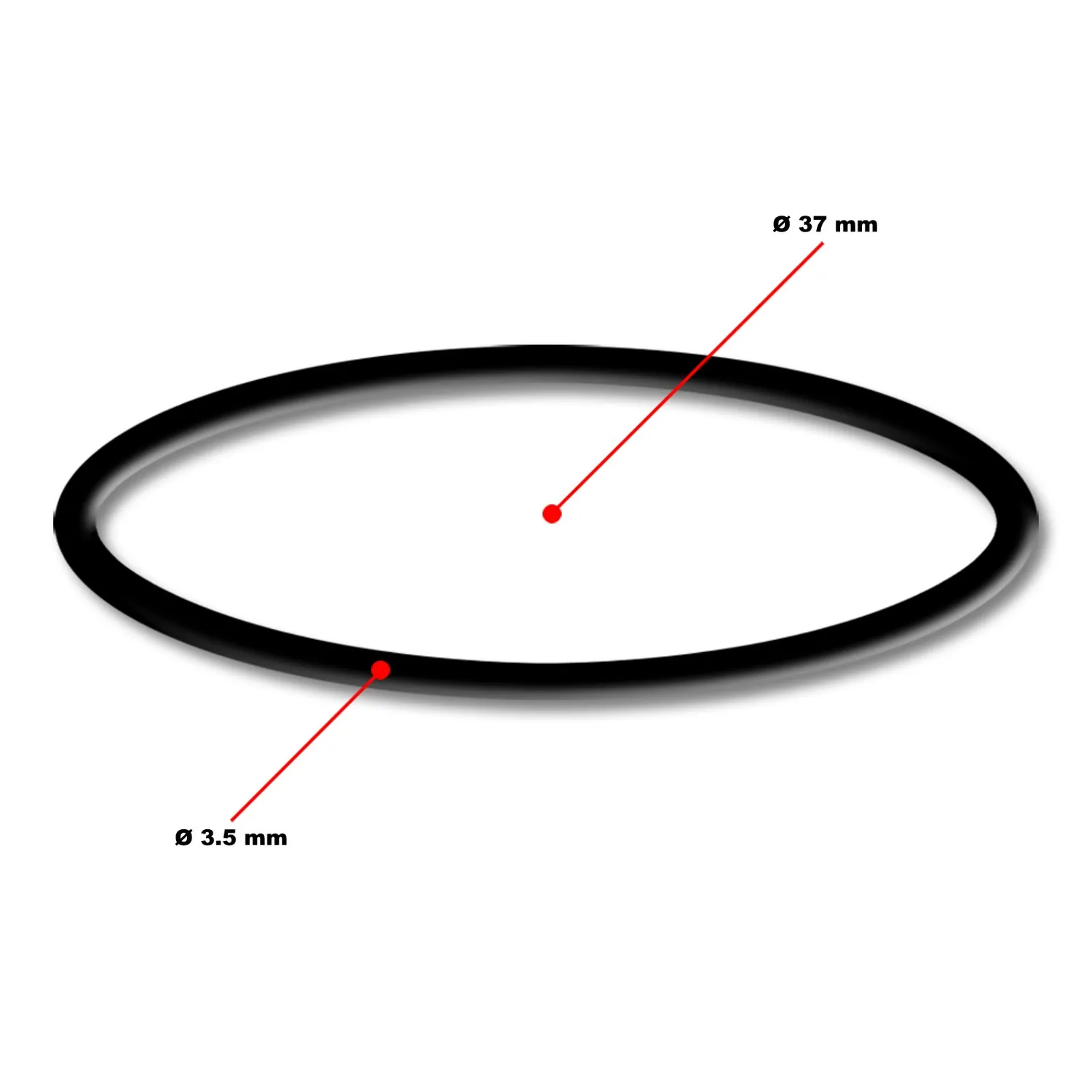 SunSun CUF 2500 5000 6000 o-ring 45x4 ricambio nero