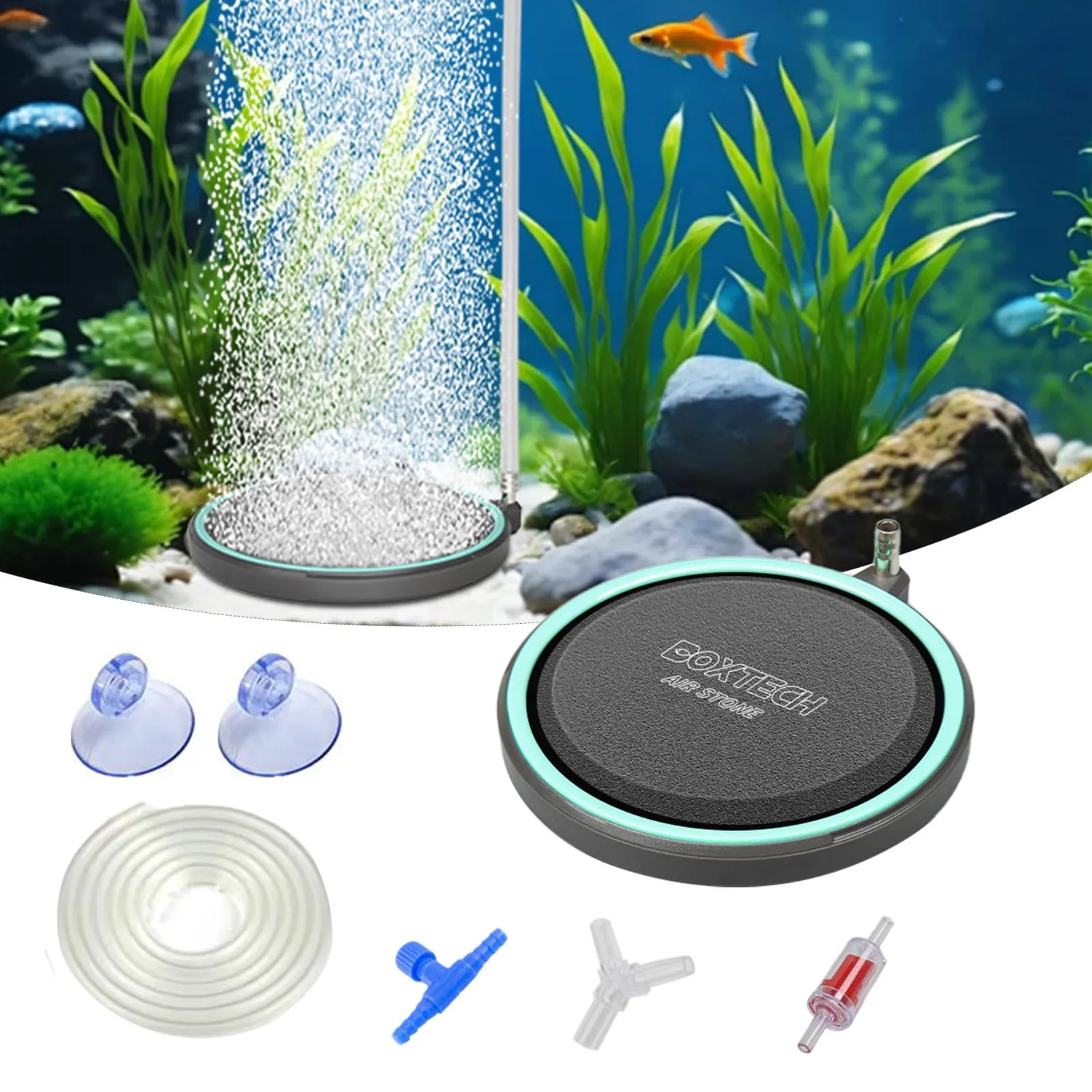 Boxtech Diffusore Aria Nano Disco 150 mm con Accessori
