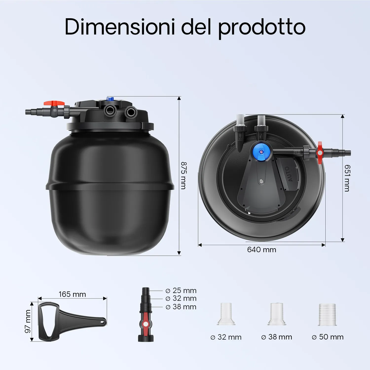 SunSun CPA-50000 + NEO-12000 filtro pressione laghetto 12000 l/h tubo 10 m