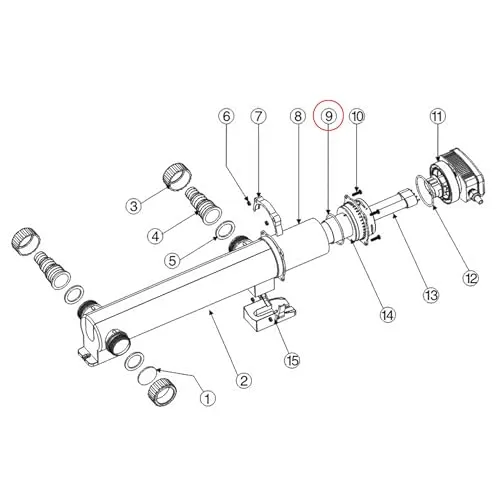 SunSun CUV 300/600 O-ring guarnizione ricambio UVC