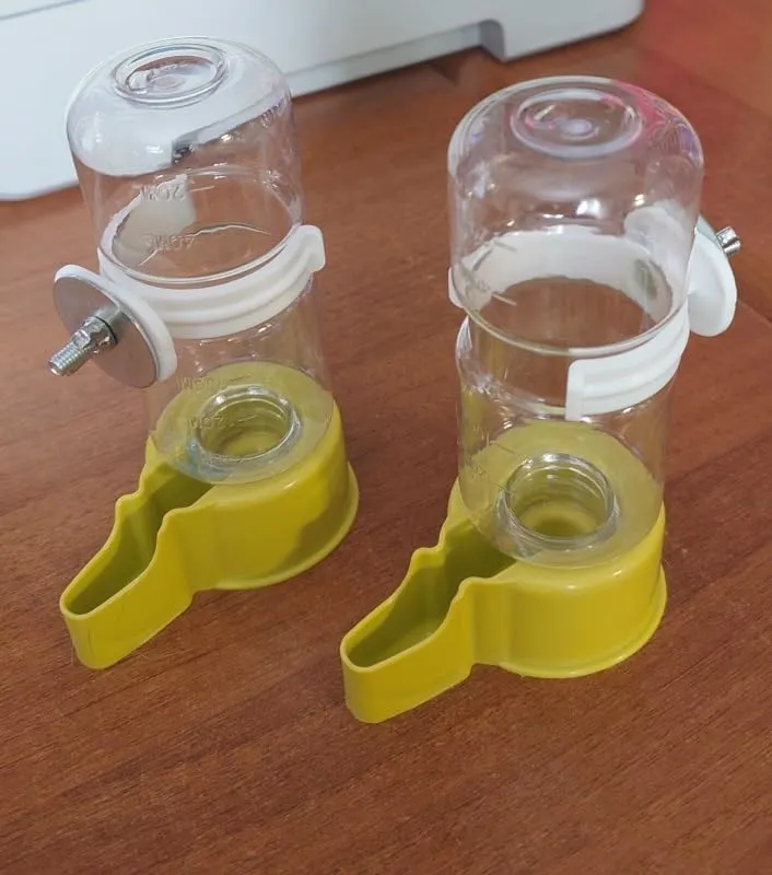 Pawfly beverino uccelli automatico 140 ml blu 2 pz