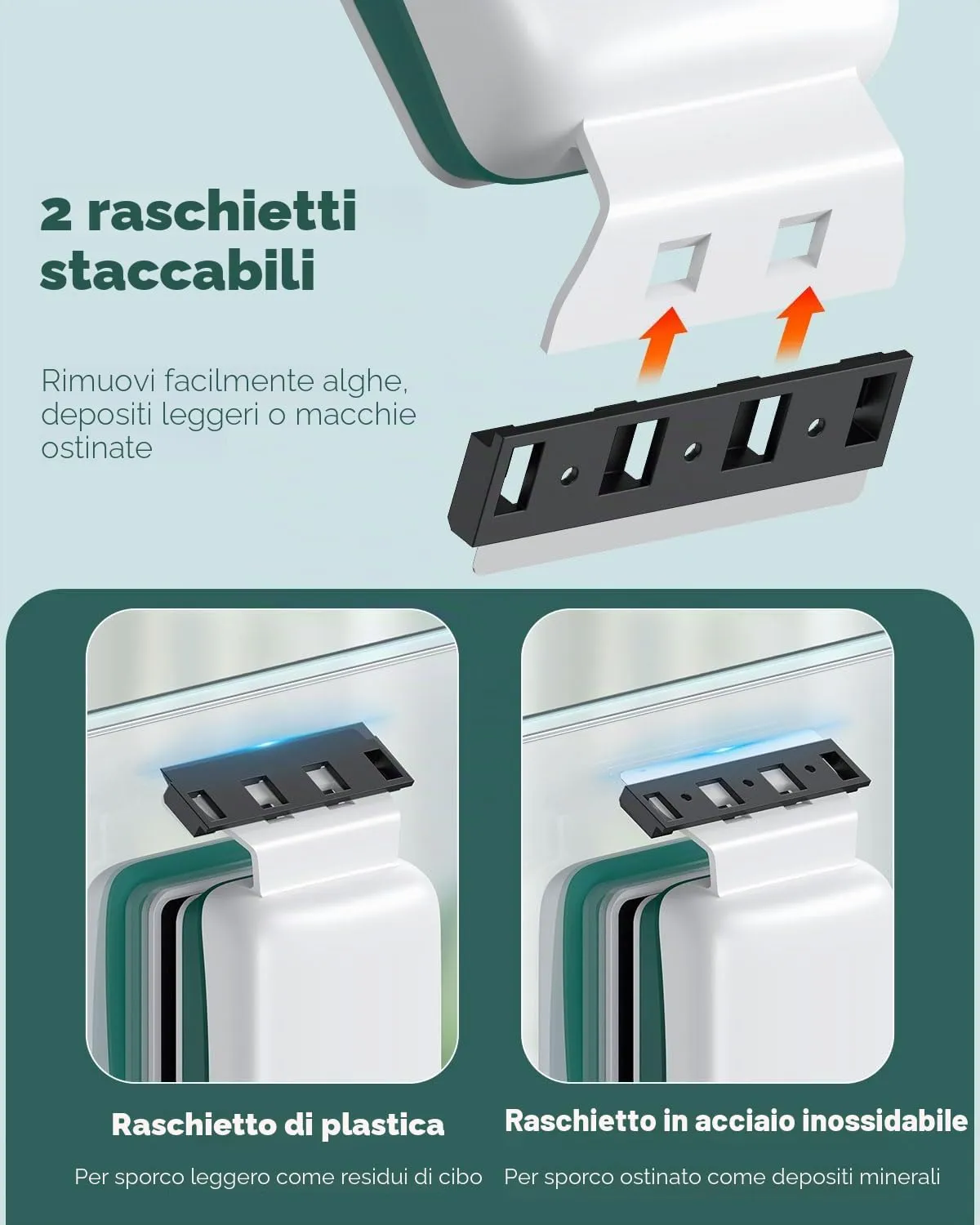 Pawfly pulitore magnetico acquario vetro 0,65-1,3 cm