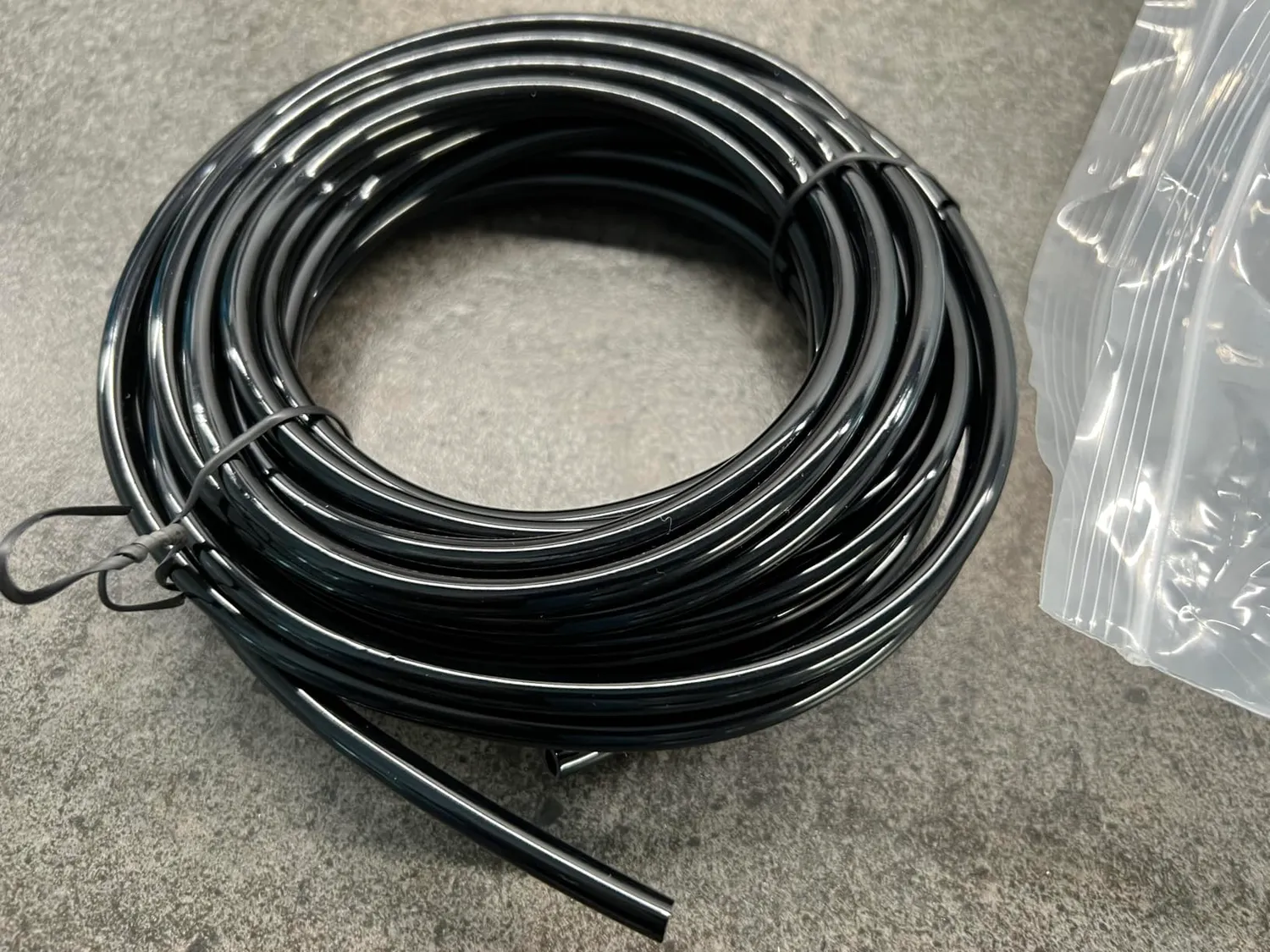 Pawfly tubo irrigazione 61 m 4-6 mm PVC nero