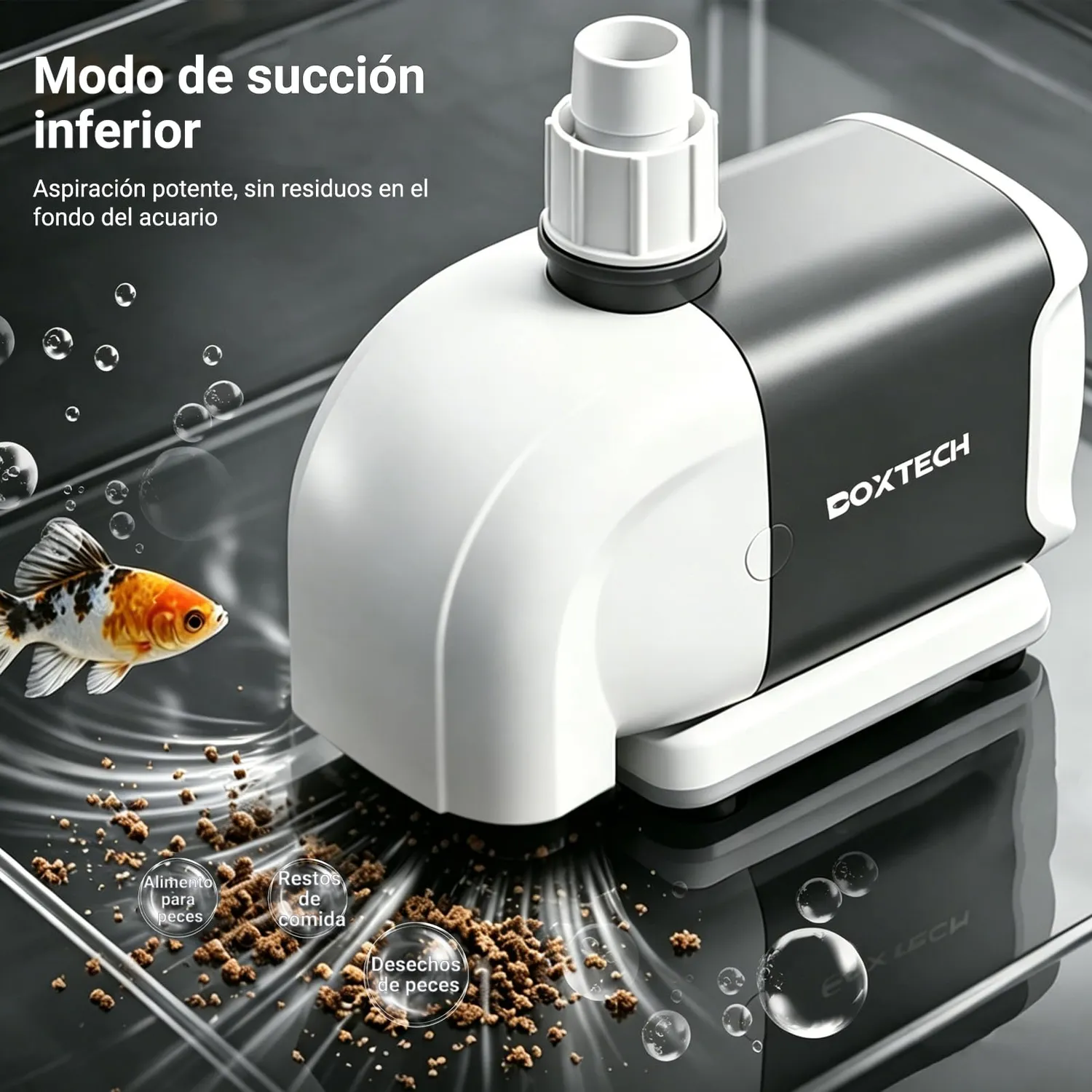 Boxtech pompa acquario 15W 1000 L/h silenziosa 3-in-1