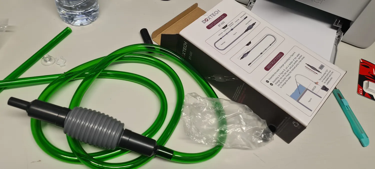 Boxtech Kit Sifone Cambio Acqua Acquario con Campana Ghiaia