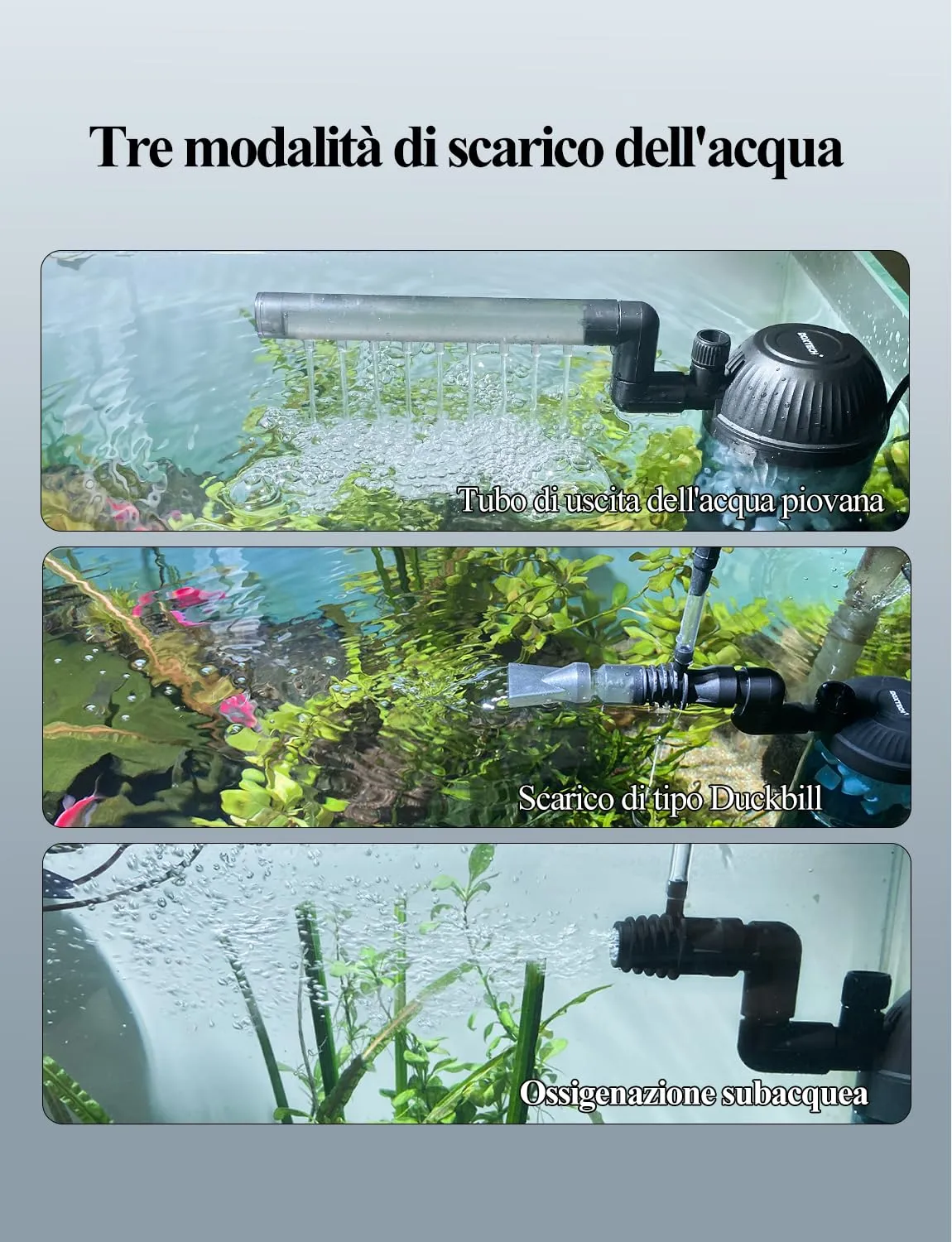 boxtech 5 in 1 filtro interno acquario 300 L/h 20-75 L