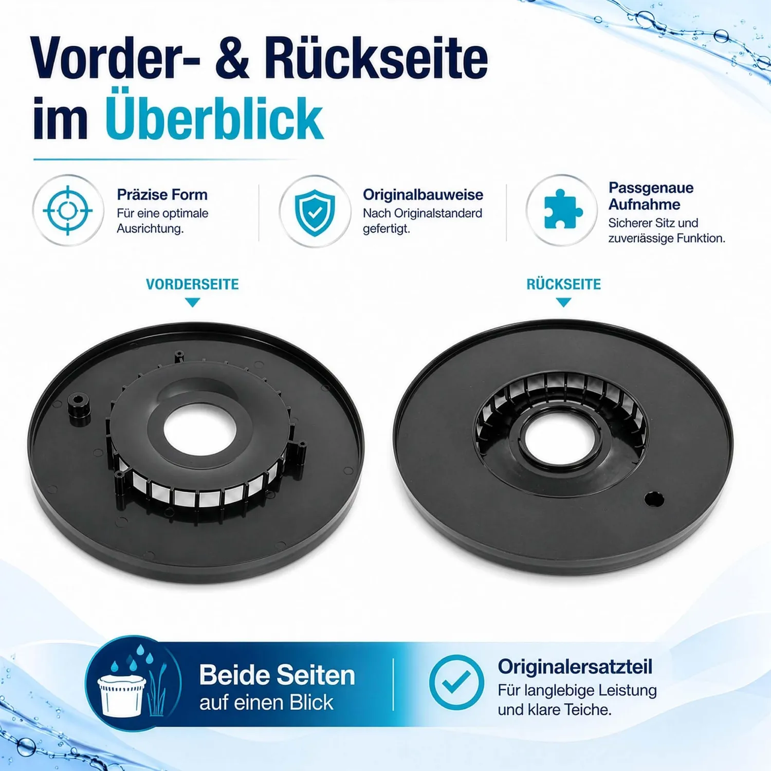 SunSun CPF-15000 piastra regolazione ricambio filtro Ø 294 mm