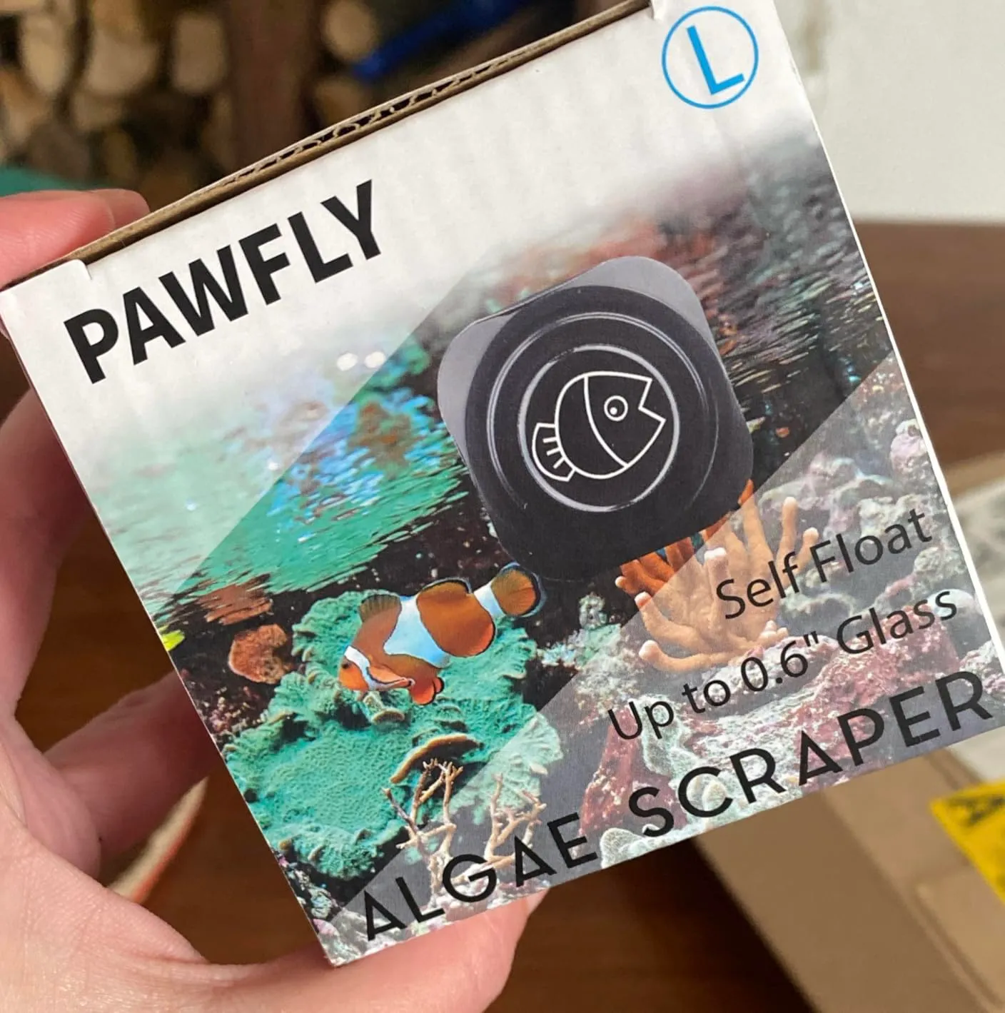 Pawfly Spazzola Magnetica Acquario 3,8 cm per Vetro Sottile
