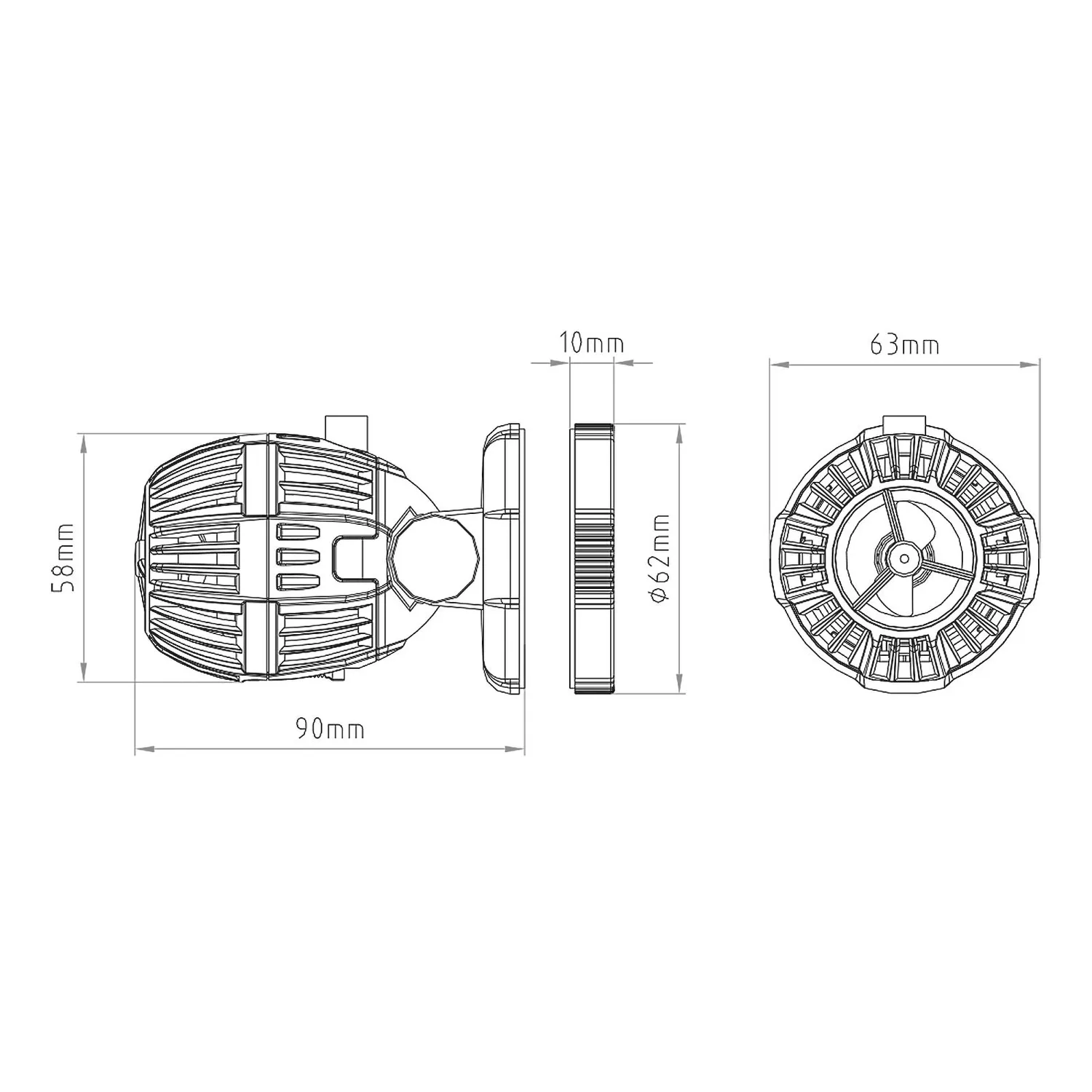 SunSun CW-110 Pompa Movimento Acquario 4000 l/h 10W
