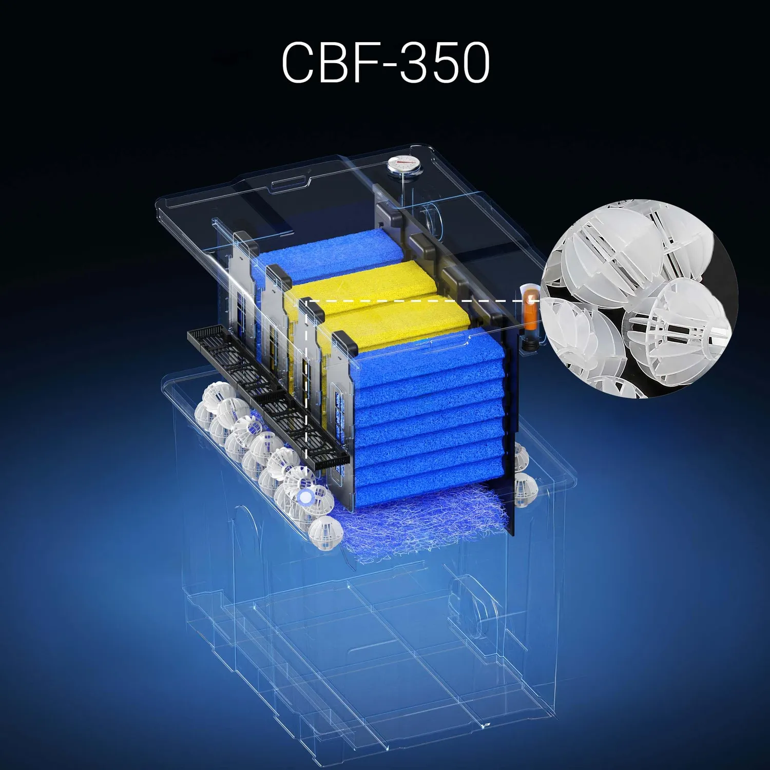 SunSun CBF-350B bioballs filtro ricambio biologico