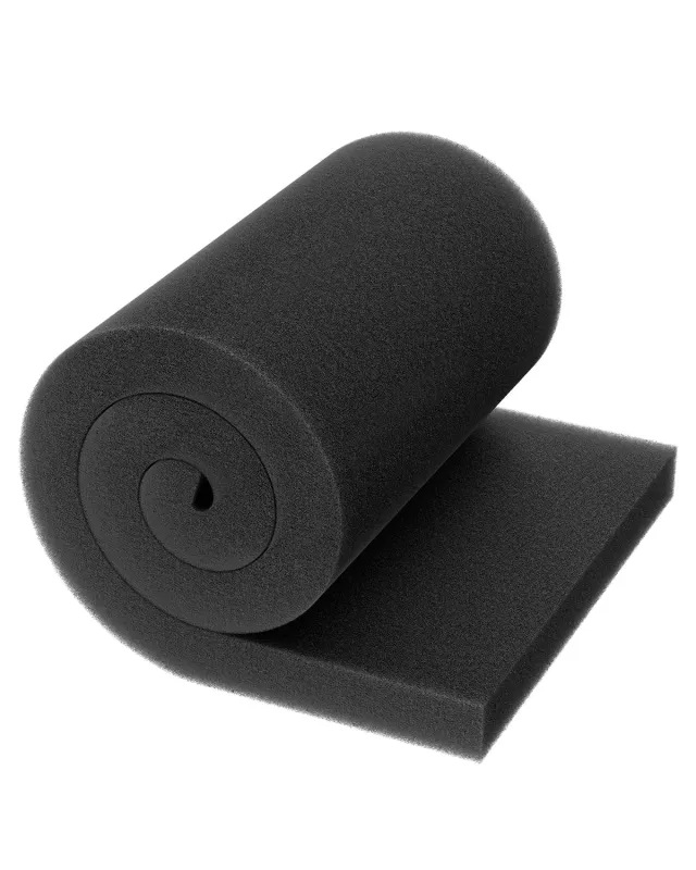Pawfly Rotolo Spugna Filtro Acquario 91x30x3 cm Nero