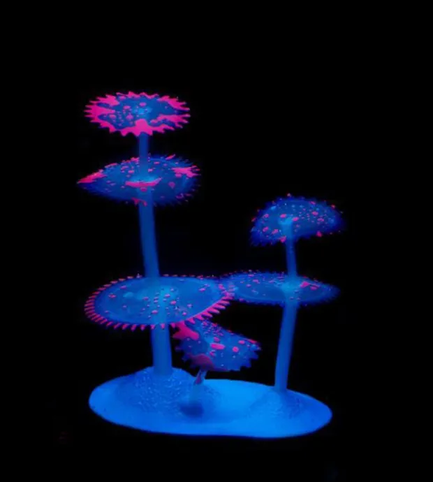 Aquariatech Decorazione Silicone Fluorescente 09P 11x7x15cm