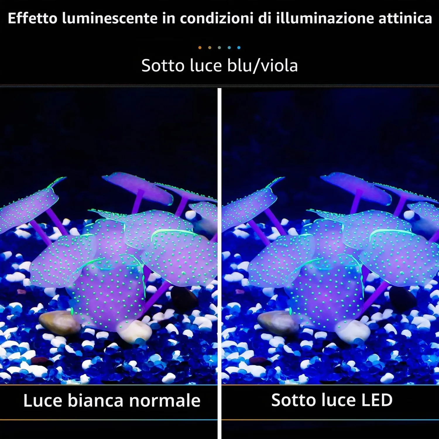 Pawfly corallo decorazione acquario verde silicone 10x6 cm