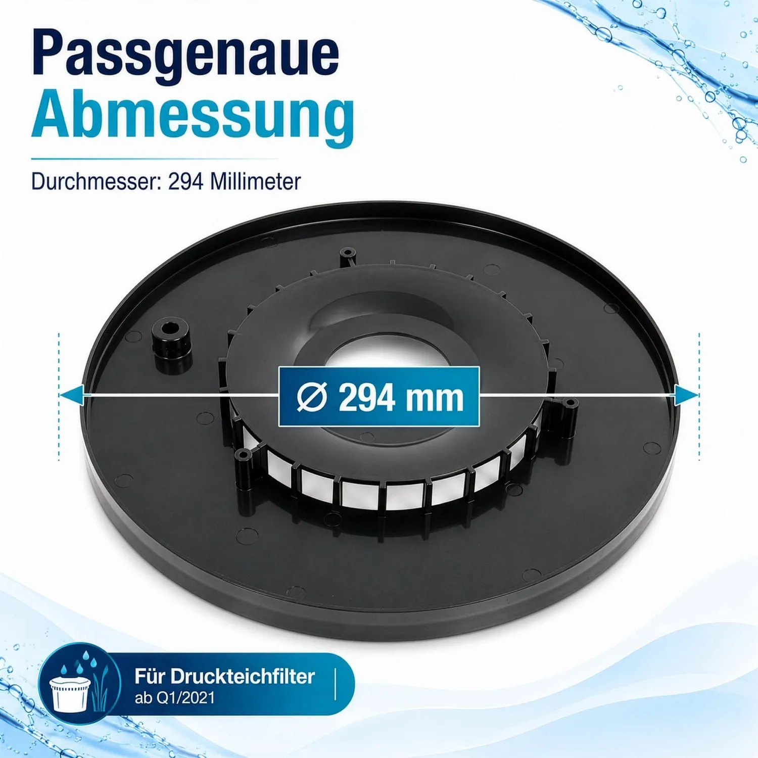 SunSun CPF-15000 piastra regolazione ricambio filtro Ø 294 mm