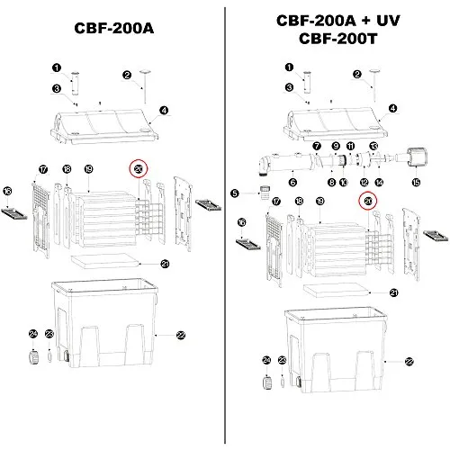 SunSun CBF-200 supporto spugna biofiltro laghetto