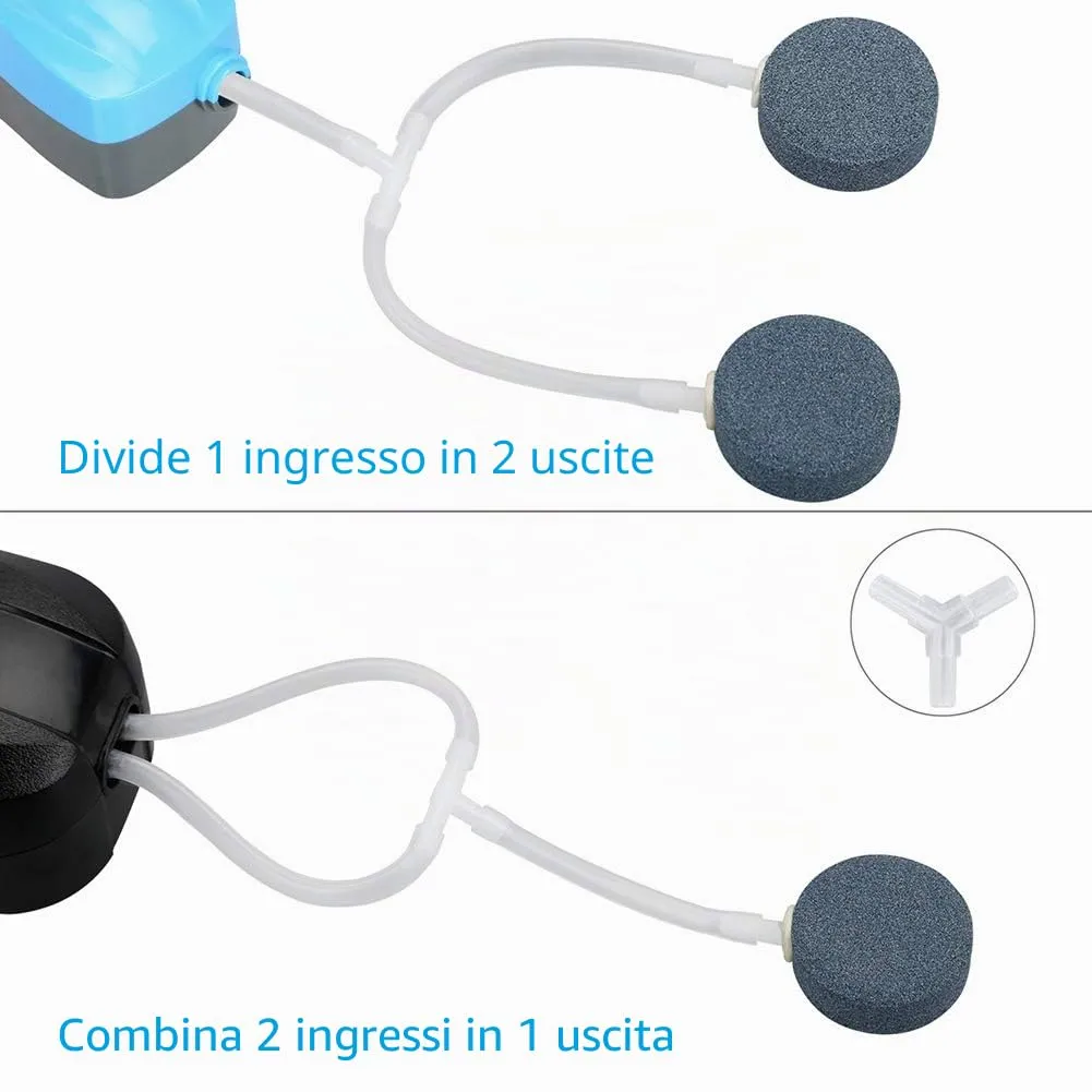 Pawfly Raccordi Aria 4 Tipi 40 Pezzi per Tubi Acquario