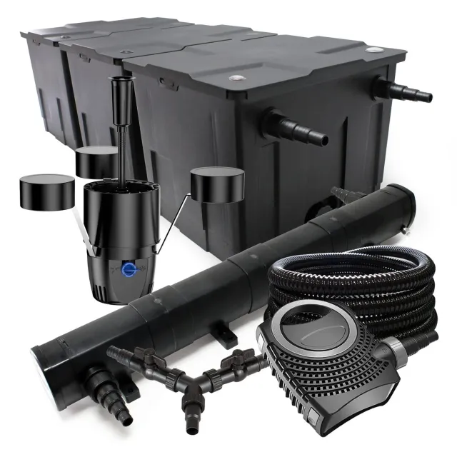 SunSun set filtro laghetto 90000L NEO10000 skimmer 25m