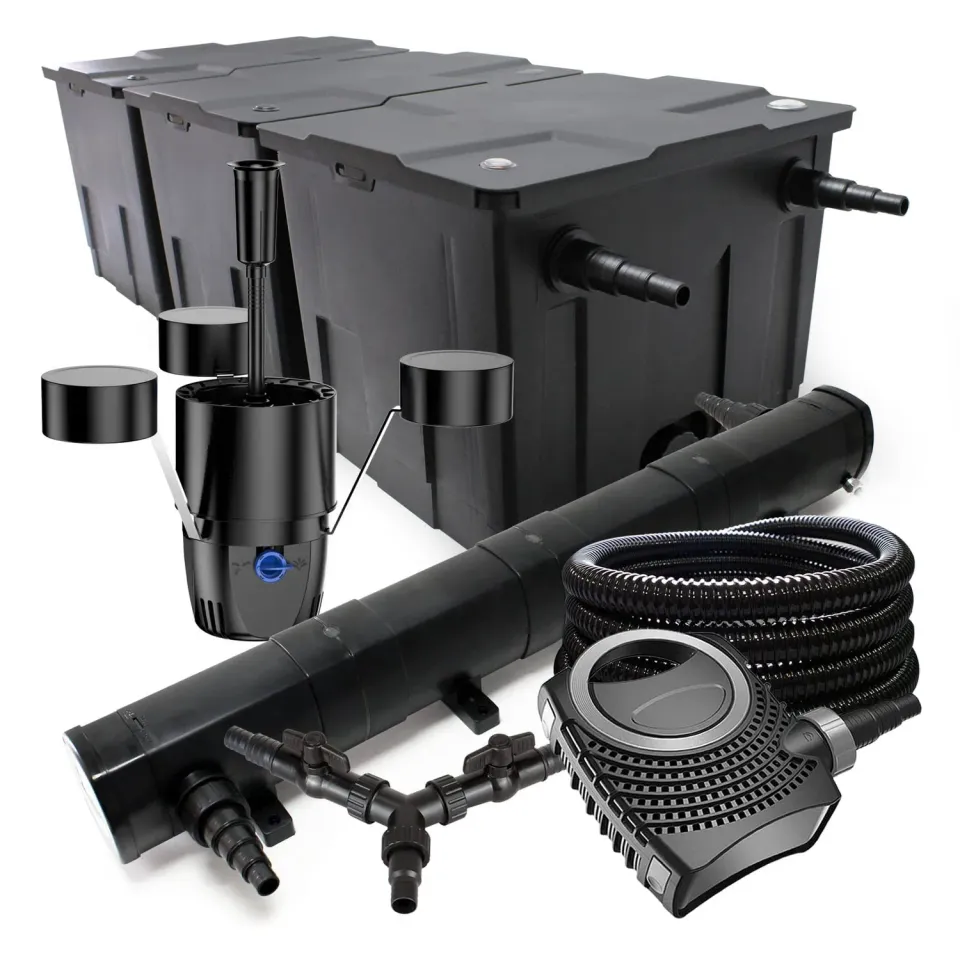 SunSun set filtro laghetto 90000L NEO10000 skimmer 25m