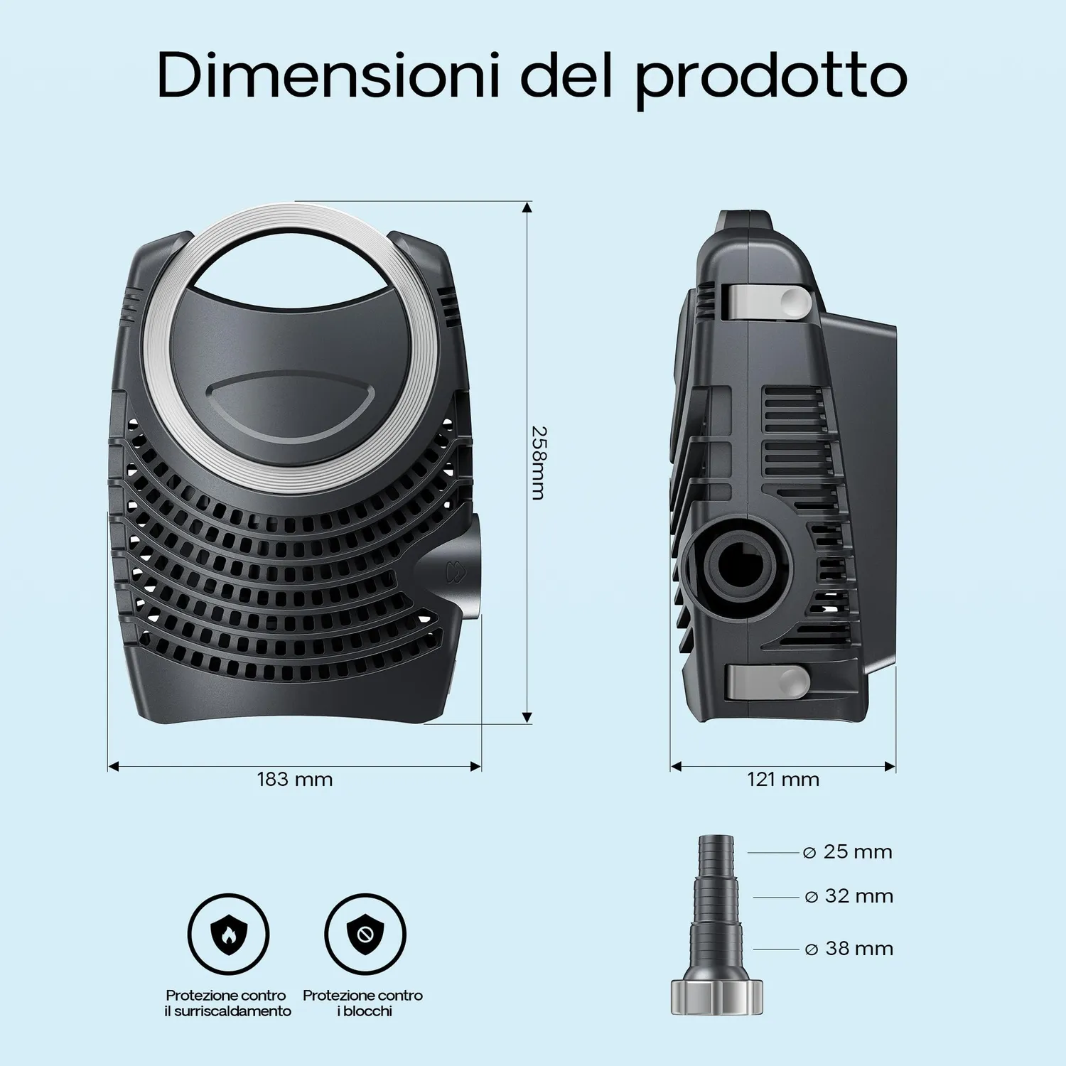 SunSun CPF-15000+NEO10000 set filtro laghetto UVC tubo 25m