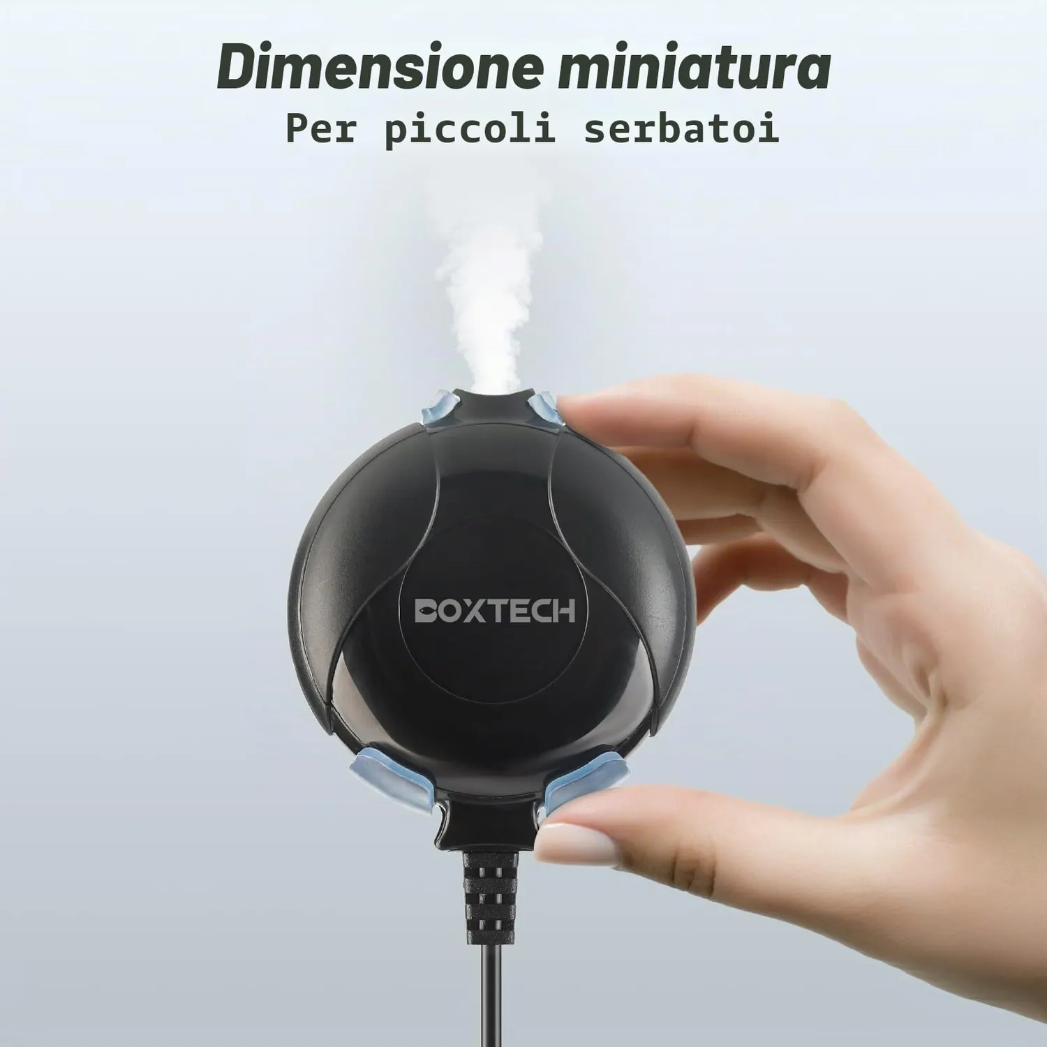 Boxtech Mini aeratore acquario 1W nero 50L