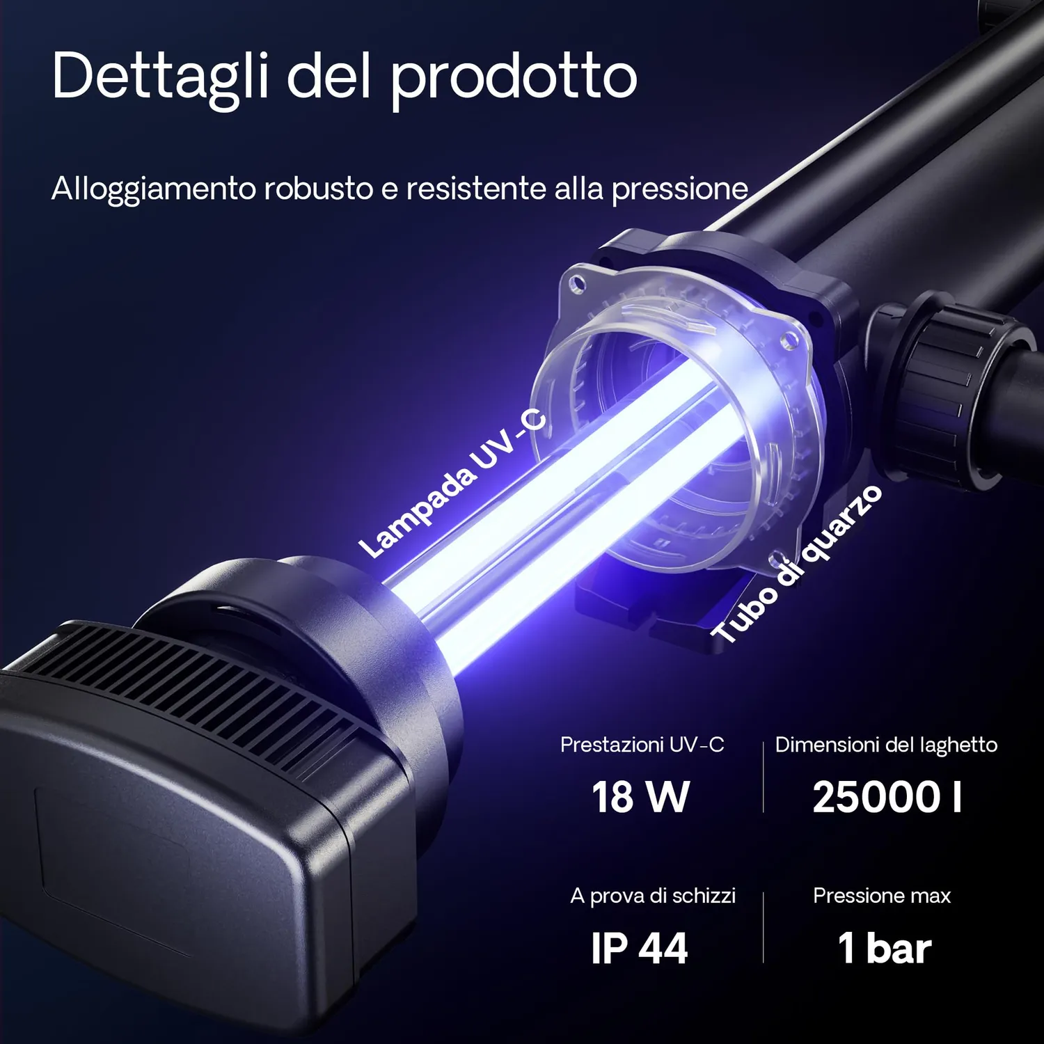 SunSun CBF-350 set filtro laghetto 12000L UVC 18W pompa NEO7000