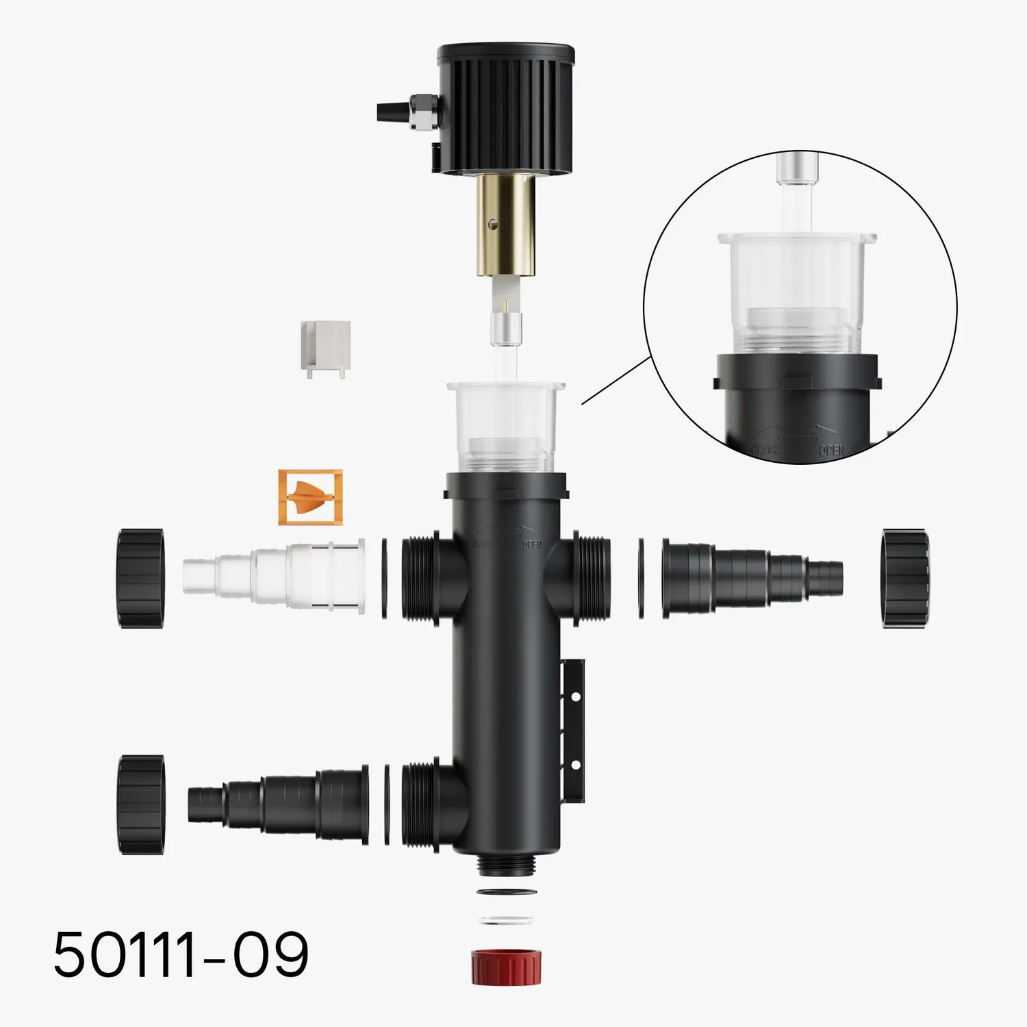 SunSun CUV-209 boccola vetro quarzo chiarificatore UVC 9W