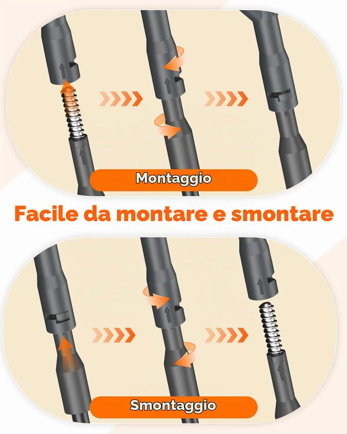 Pawfly Kit Pulizia Acquario 7 in 1 Manico Lungo Vetro
