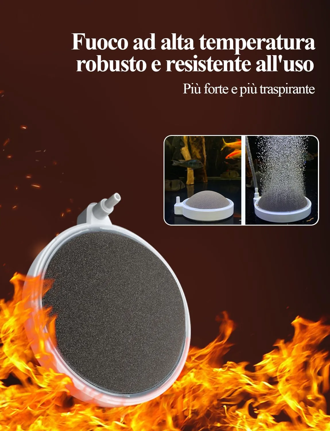 boxtech pietra aria acquario 80 mm kit diffusore nano