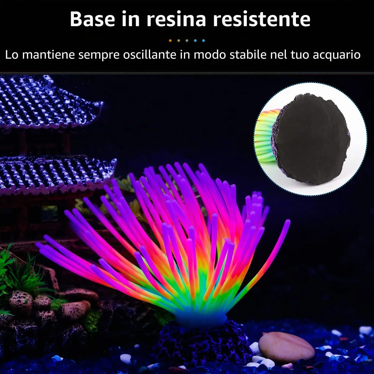 Pawfly Riccio di Mare Arcobaleno decorazione acquario silicone