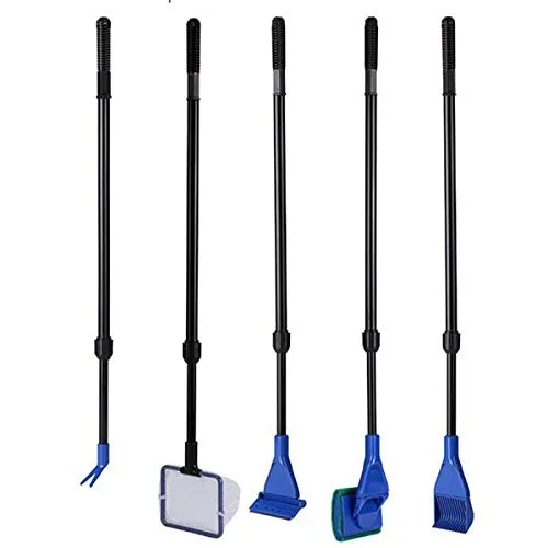 LONDAFISH Kit Pulizia Acquario 5 in 1 Telescopico 54-80 cm