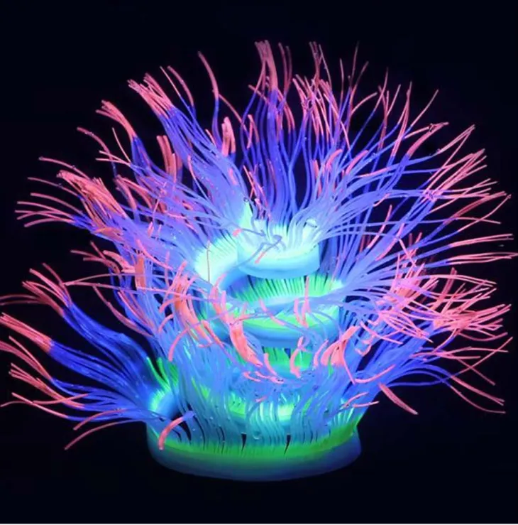 Aquariatech Decorazione Silicone Fluorescente 21O cm75 Atossica