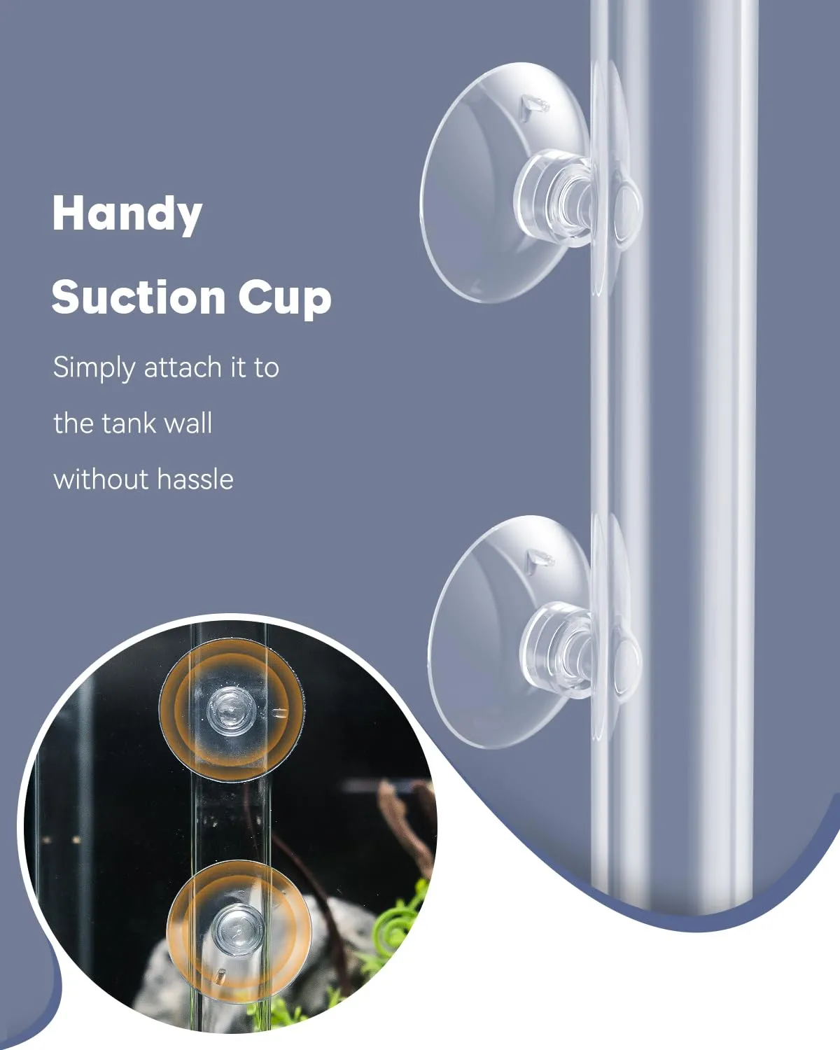 Pawfly tubo alimentazione pesci vetro 20 cm con ciotola
