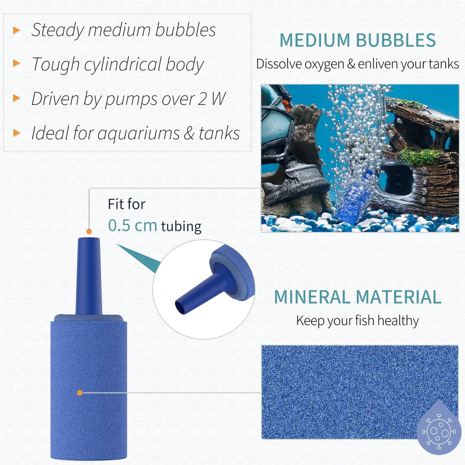 Pawfly ASC-025B diffusore aria blu 2,5 cm 12 pezzi