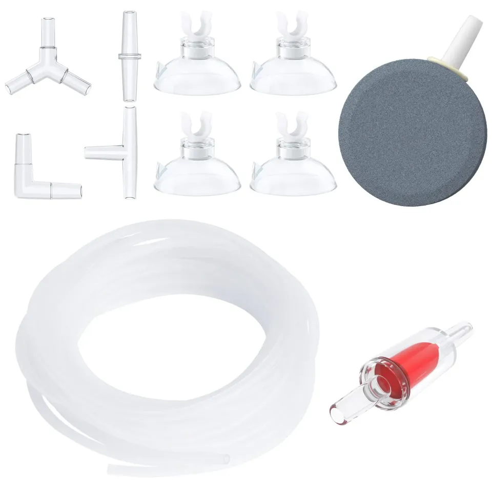 Pawfly tubo aria acquario trasparente 2 m kit aerazione
