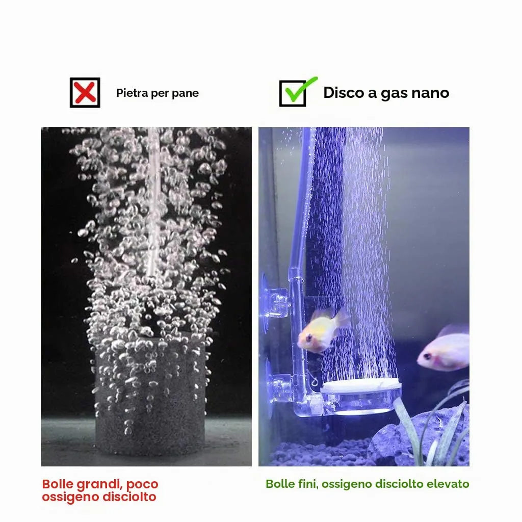 boxtech diffusore aria acquario 35 mm kit silenzioso