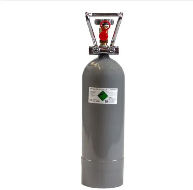Aquariatech Bombola CO2 ricaricabile 2 kg W21.8 con maniglia