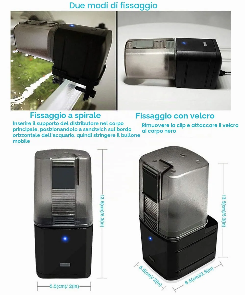 LONDAFISH Mangiatoia Automatica WiFi Controllo Vocale 170 ml