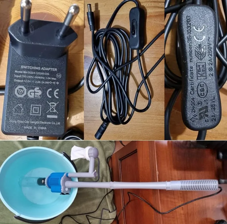 Boxtech 6 in 1 pulitore elettrico acquario 2000 L/h