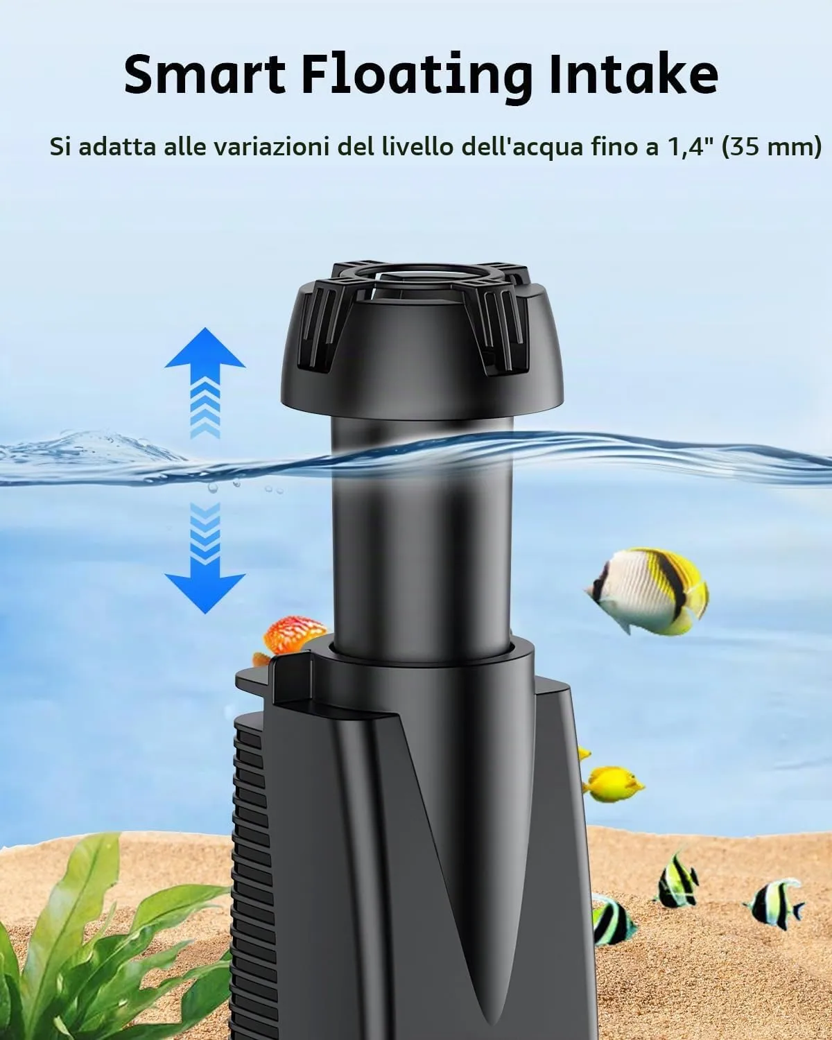 Pawfly Skimmer Superficie 300 L/H 4W per 350 L