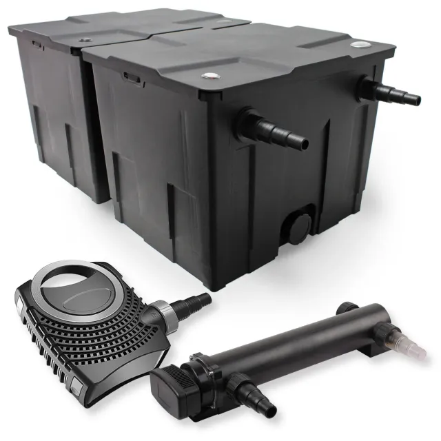 SunSun CBF-350B set filtro laghetto pompa 8000 UVC 24W 60000L