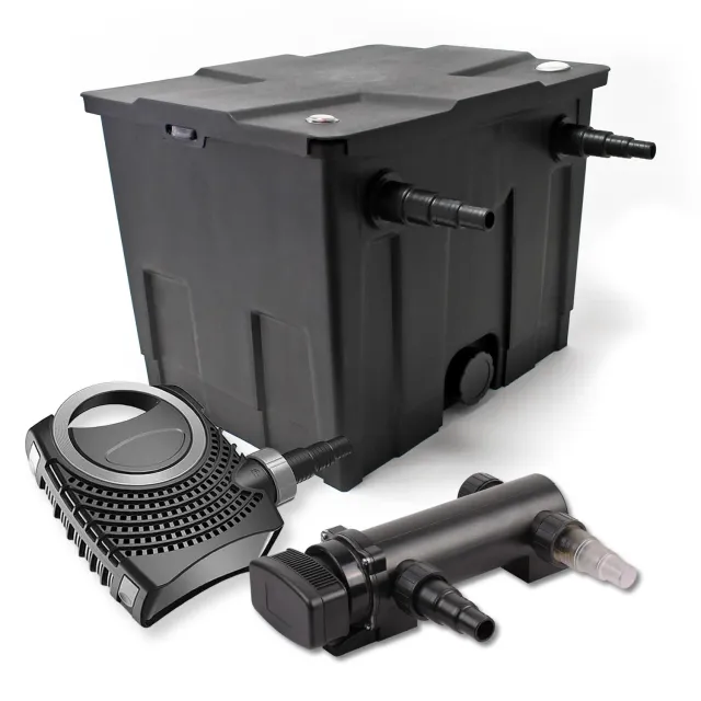 SunSun CBF-350 set filtro laghetto 12000L UVC 18W pompa NEO7000