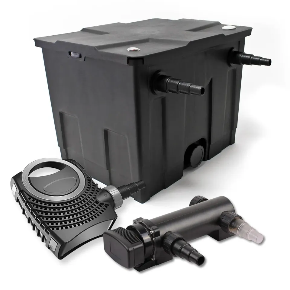 SunSun CBF-350 set filtro laghetto 12000L UVC 18W pompa NEO7000
