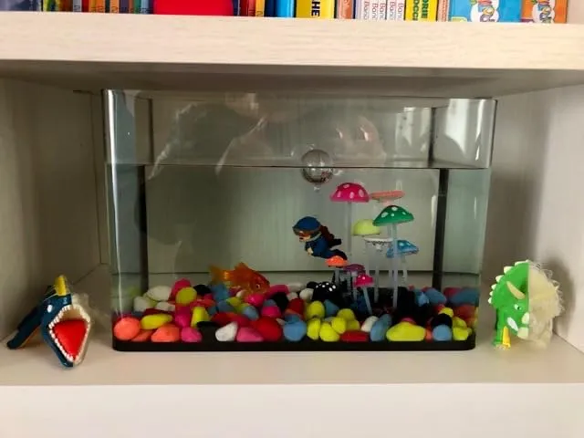 Pawfly fungo decorazione acquario silicone 11 cm fluorescente